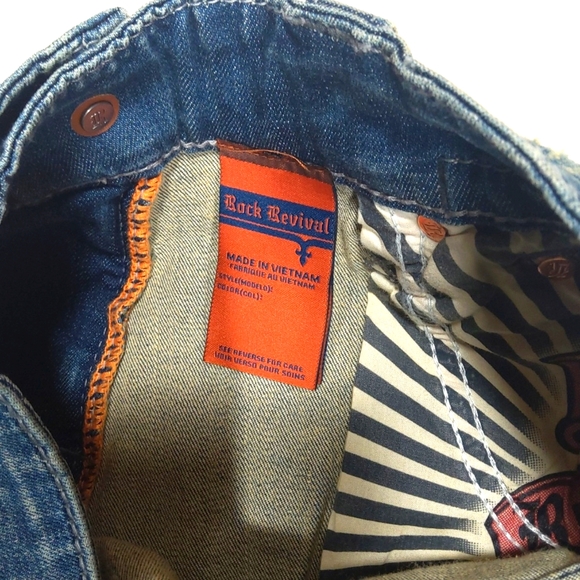 NWOT Rock Revival | Men's Peyron Straight Denim Jeans Size 32 - Picture 10 of 13